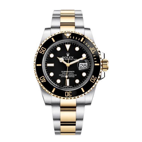 Rolex Submariner 40mm 18K Yellow Gold Steel Black Dial 116613LN
