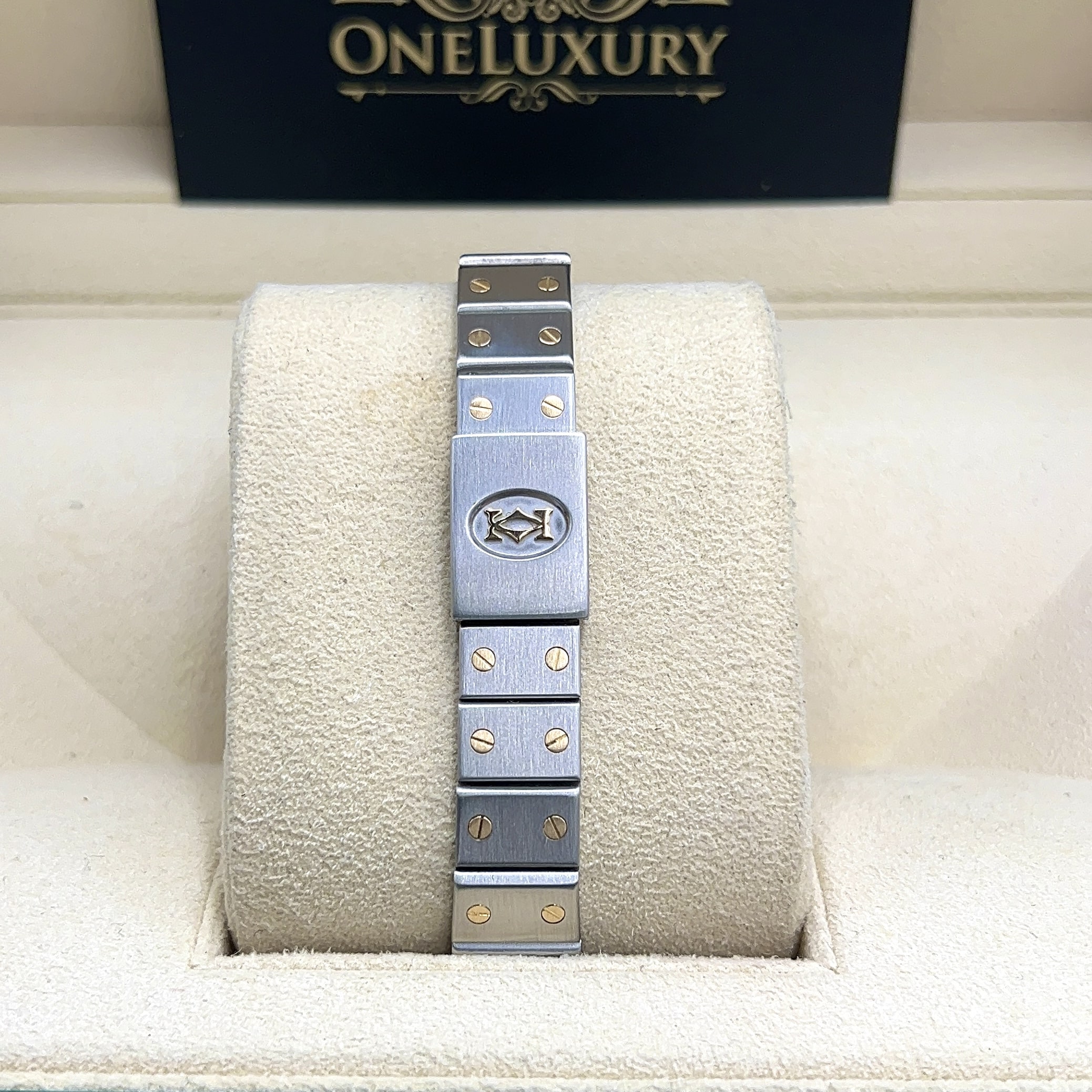 Cartier Santos Galbee Two Tone Ladies Watch.