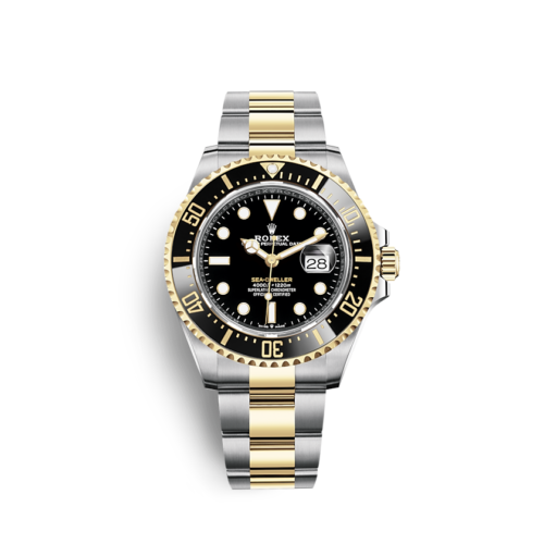 Rolex Sea-Dweller 43mm Two-Tone Y/G And Steel Black Dial 4000ft