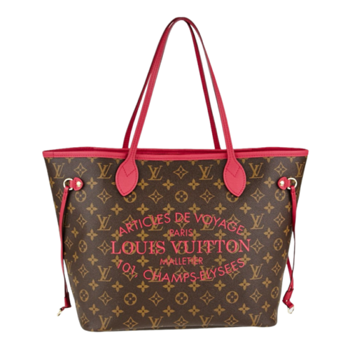 Louis Vuitton Limited Edition Fuchsia Monogram Ikat Neverfull MM Bag