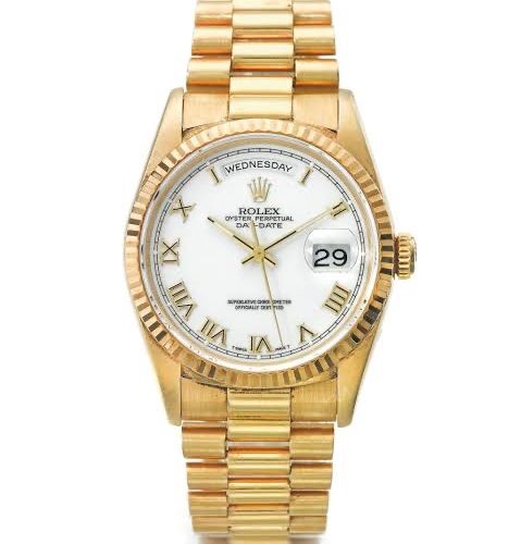 Rolex President Day-Date Model 18238 in 18k Gold - Complete set