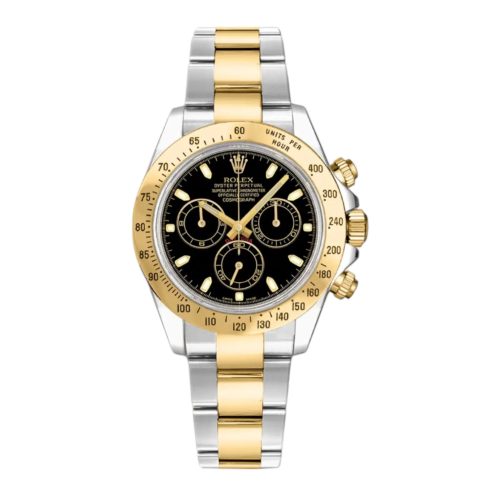 Rolex Daytona Steel & Gold Black Dail Ref: 116523