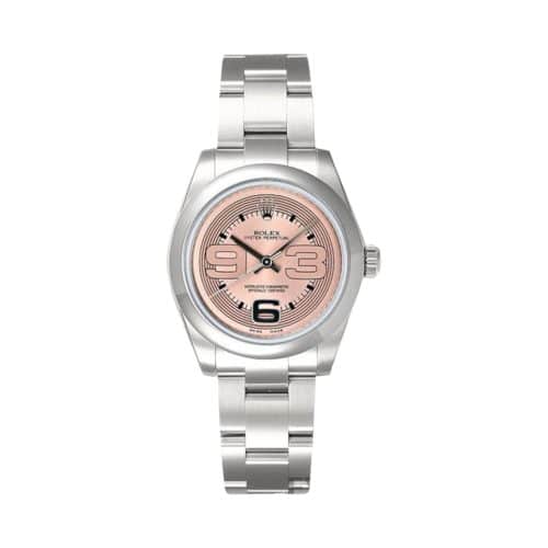 Rolex Oyster Perpetual Pink Arabic Dial 31mm Ref: 177200
