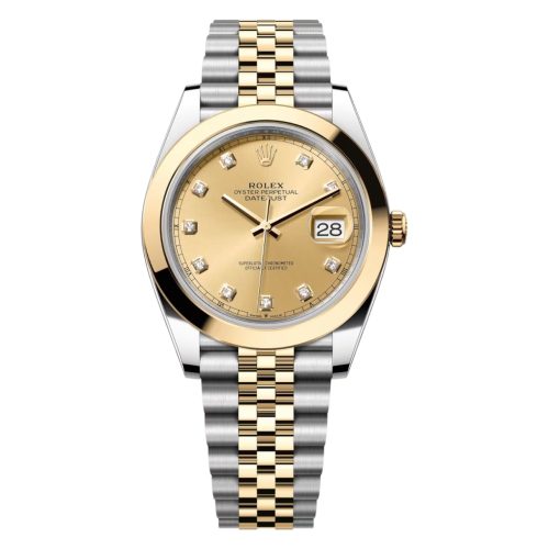 Rolex Datejust 41mm Champagne Diamond Dial Ref: 126303