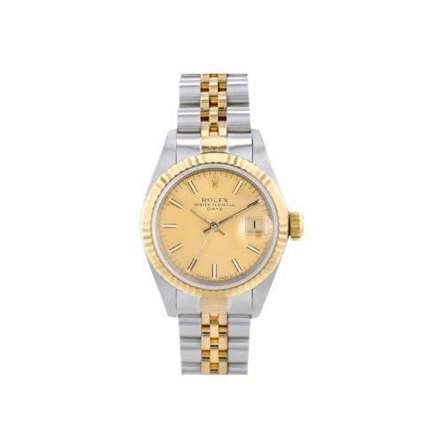 Rolex Oyster Perpetual Date 26mm Champigne Dial Ref: 6917