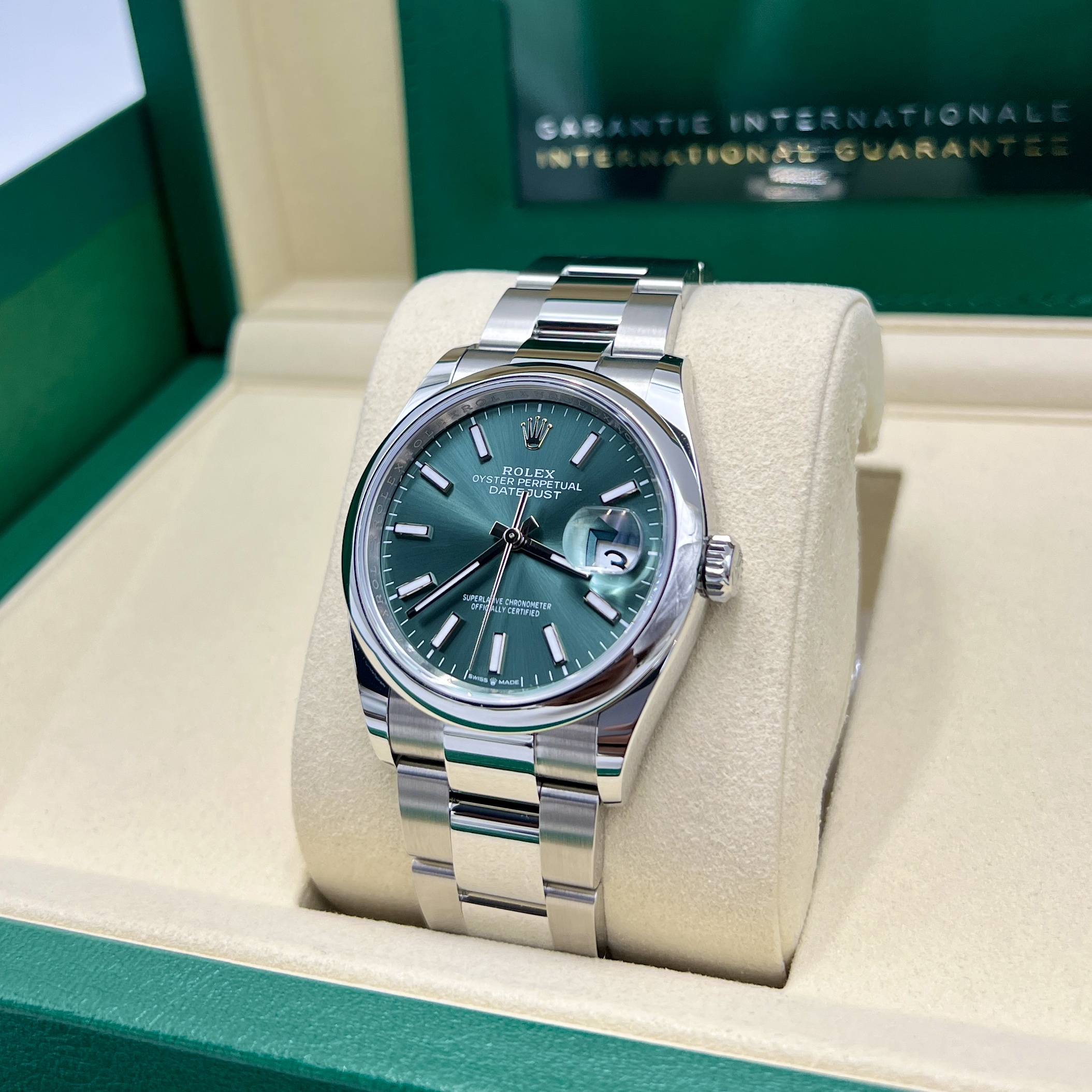 Rolex Datejust Mint Green Dial 36mm (Unworn) Ref: 126200