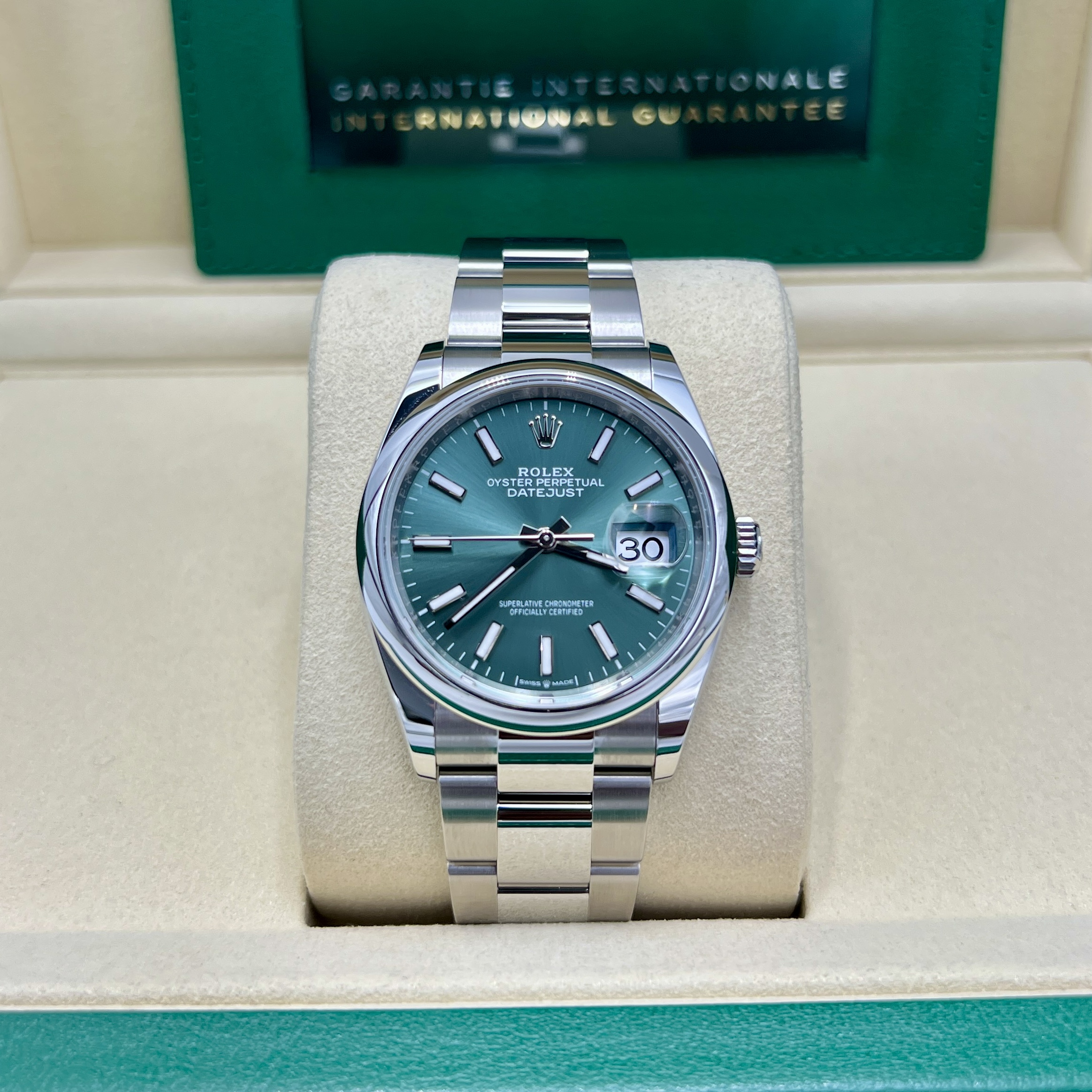 Rolex Datejust Mint Green Dial 36mm (Unworn) Ref: 126200