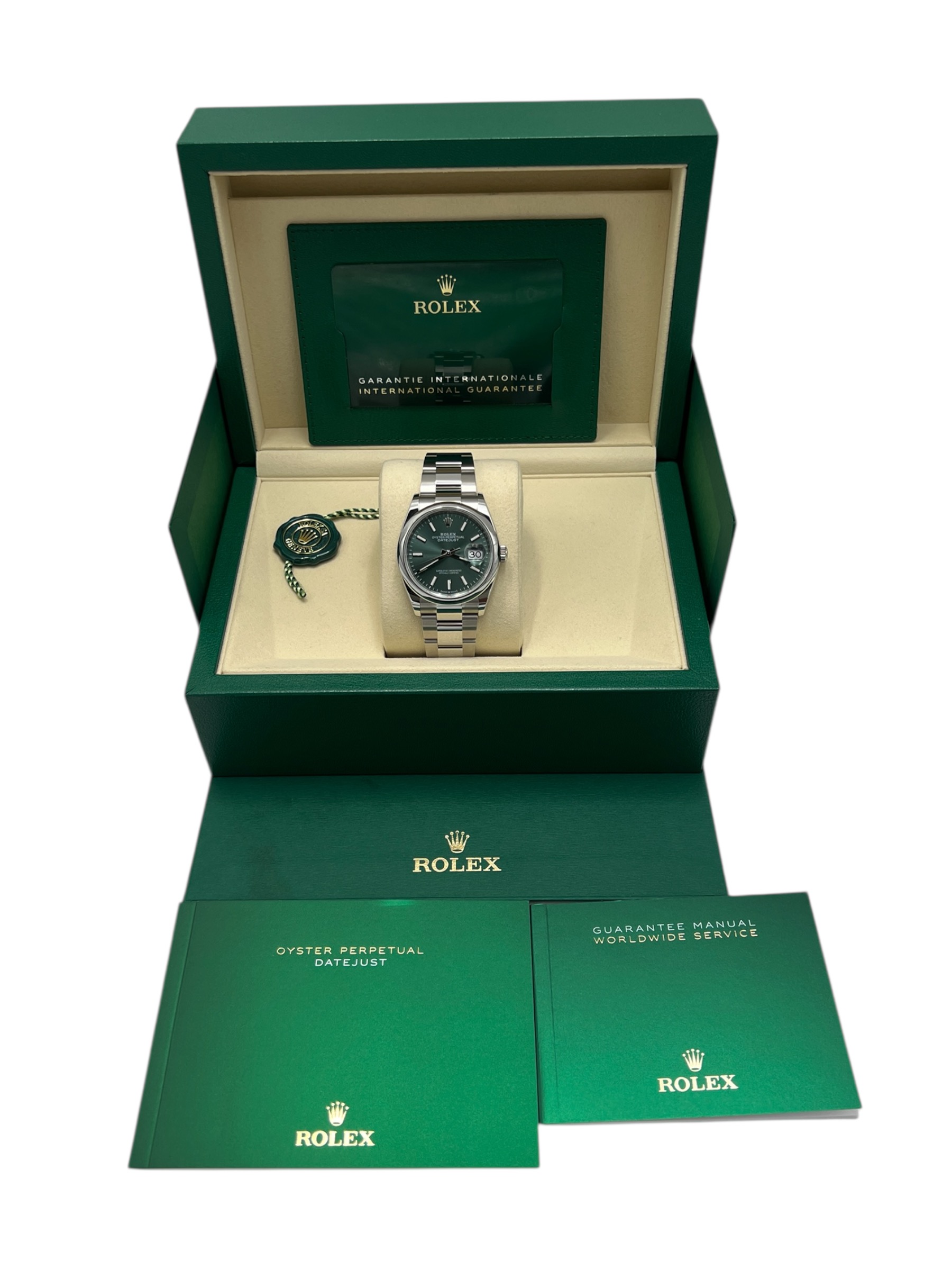 Rolex Datejust Mint Green Dial 36mm (Unworn) Ref: 126200