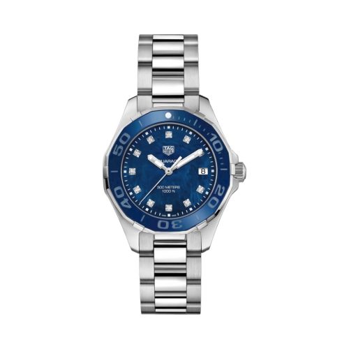 TAG Heuer Aquaracer Lady Blue Mother of pearl Dial 34mm Ref: WAY131L
