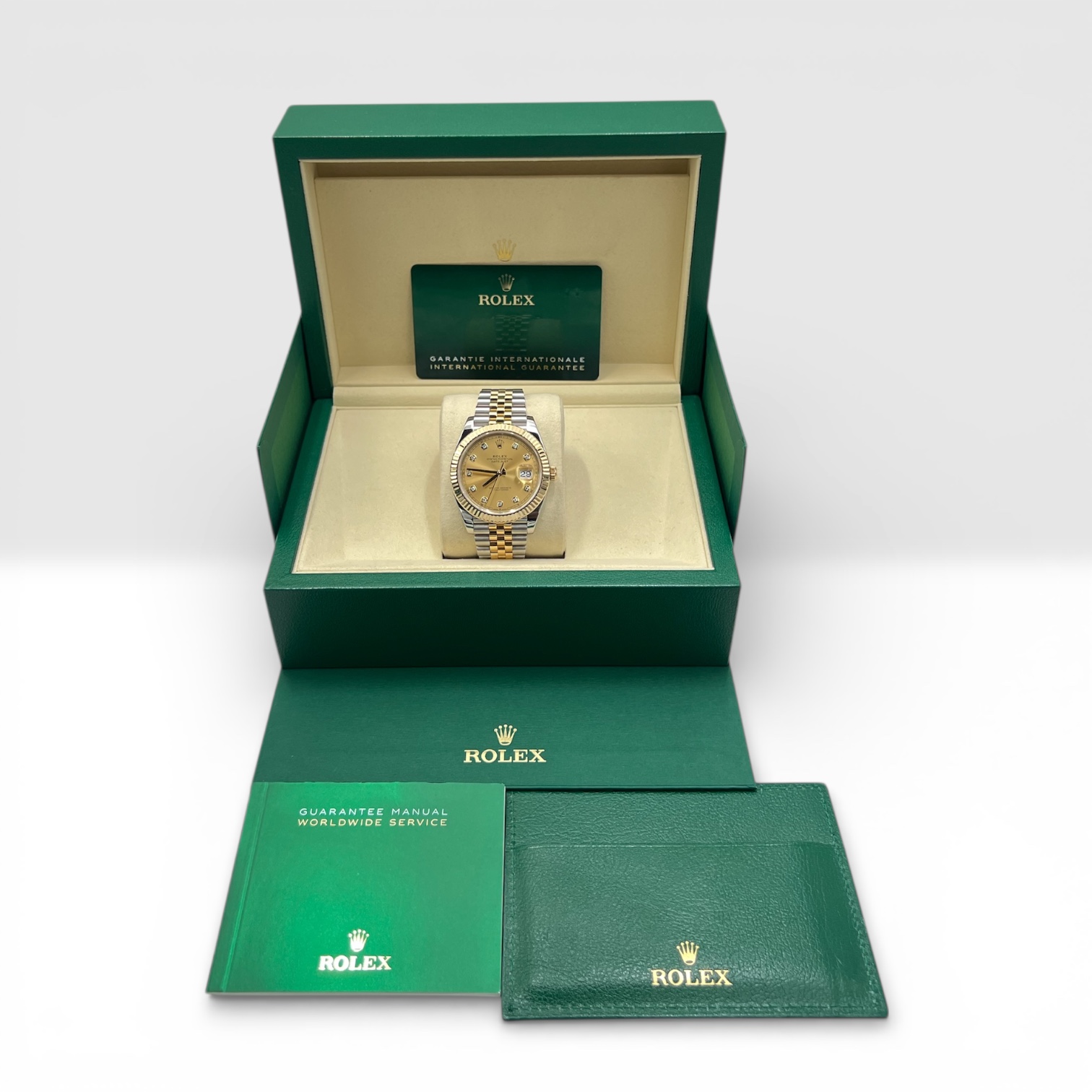 Rolex Datejust 41mm Champagne Diamond Dial Ref: 126333 (2022)
