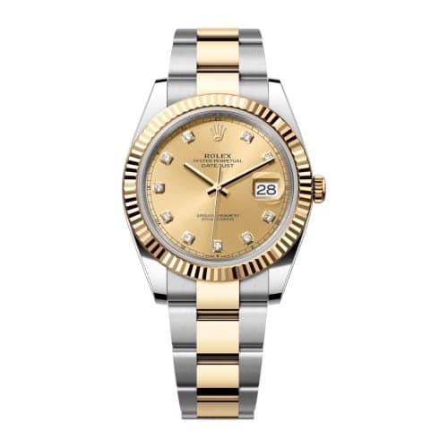 Rolex Datejust 41mm Champagne Diamond Dial Ref: 126333