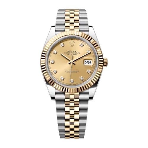 Rolex Datejust 41mm Champagne Diamond Dial Ref: 126333 (2022)
