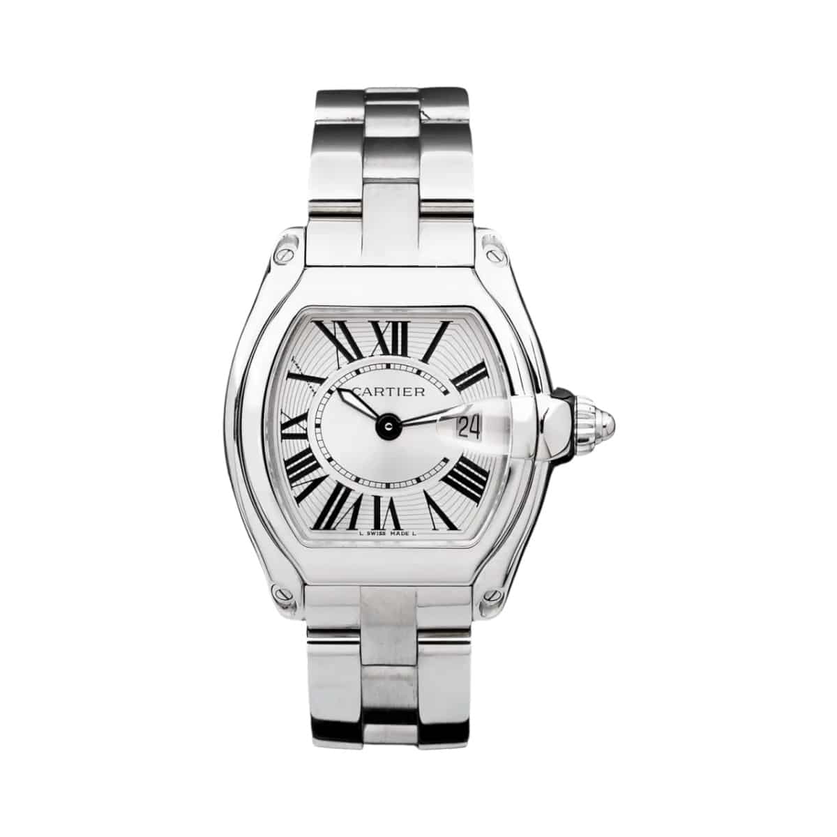 Cartier Roadster Silver Dial 37mm Ref: W62016V3
