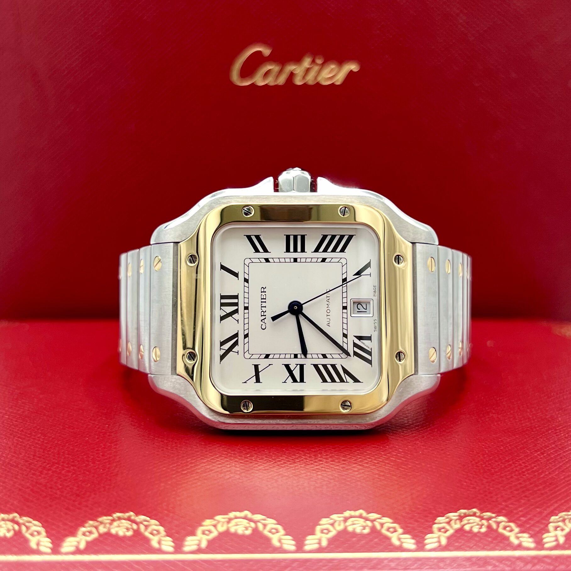 Cartier Santos de Cartier Large 40mm Two-Tone Ref: W2SA0009
