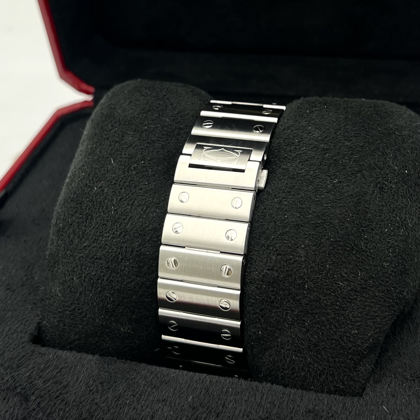 Cartier Santos De Cartier Large Blue Dial Ref: WSSA0071