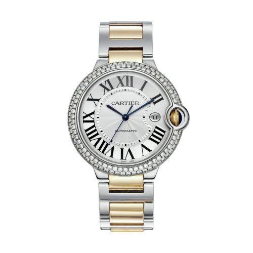 Cartier Ballon Blue Two-Tone Factory Diamond Bezel