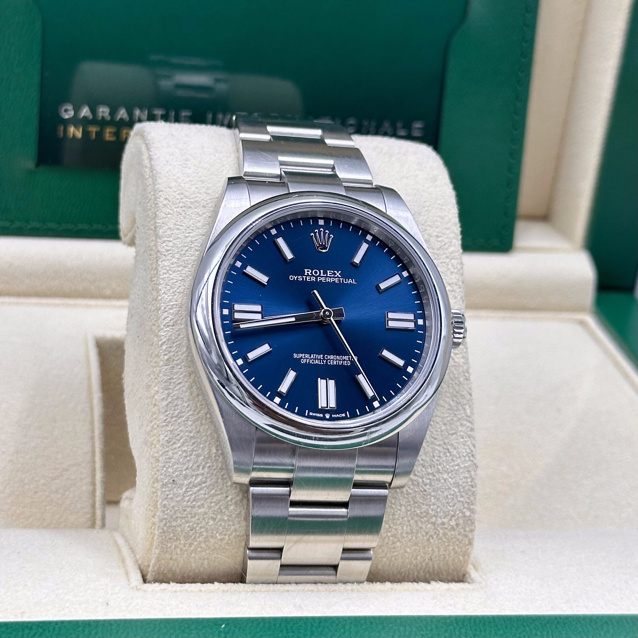 Rolex Oyster Perpetual 41mm Blue Dial Ref: 124300 (2024)