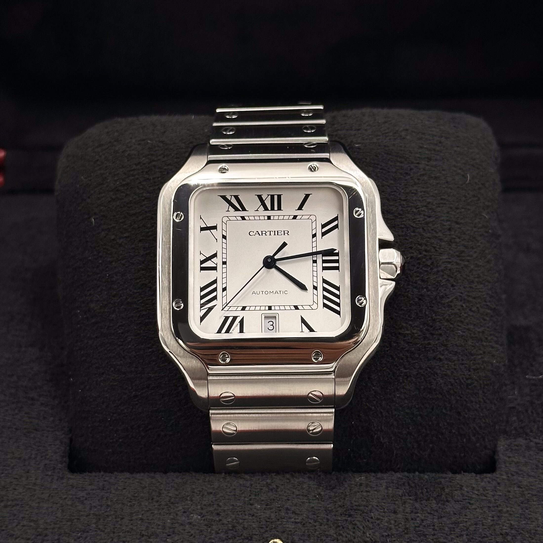 Cartier Santos Large White Dial Ref: WSSA0018