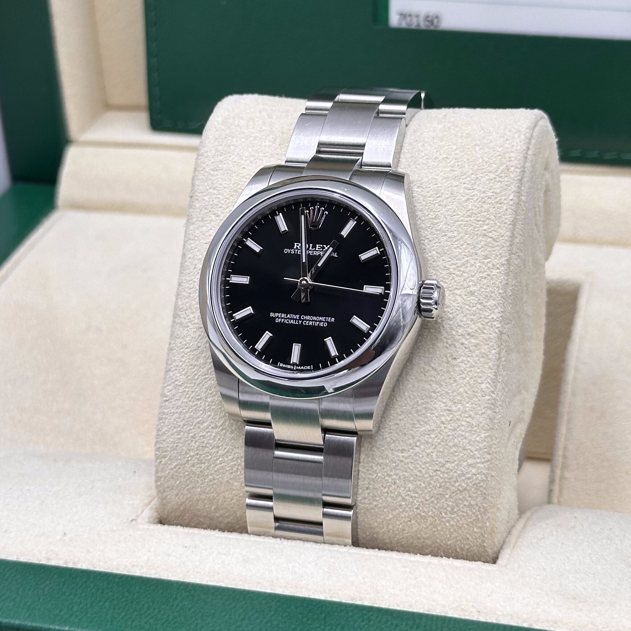 Rolex Oyster Perpetual 31mm Black Dial Ref: 177200