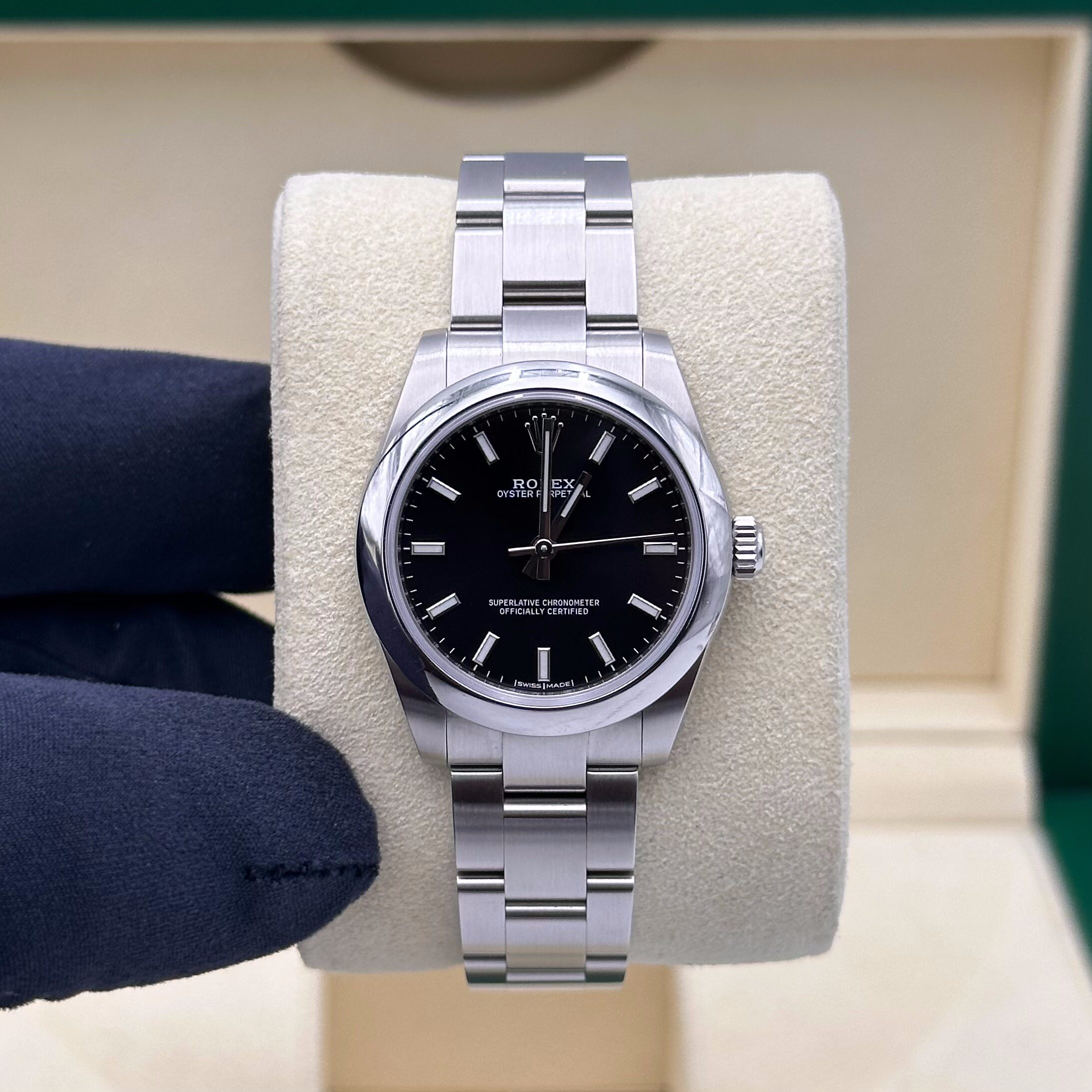 Rolex Oyster Perpetual 31mm Black Dial Ref: 177200