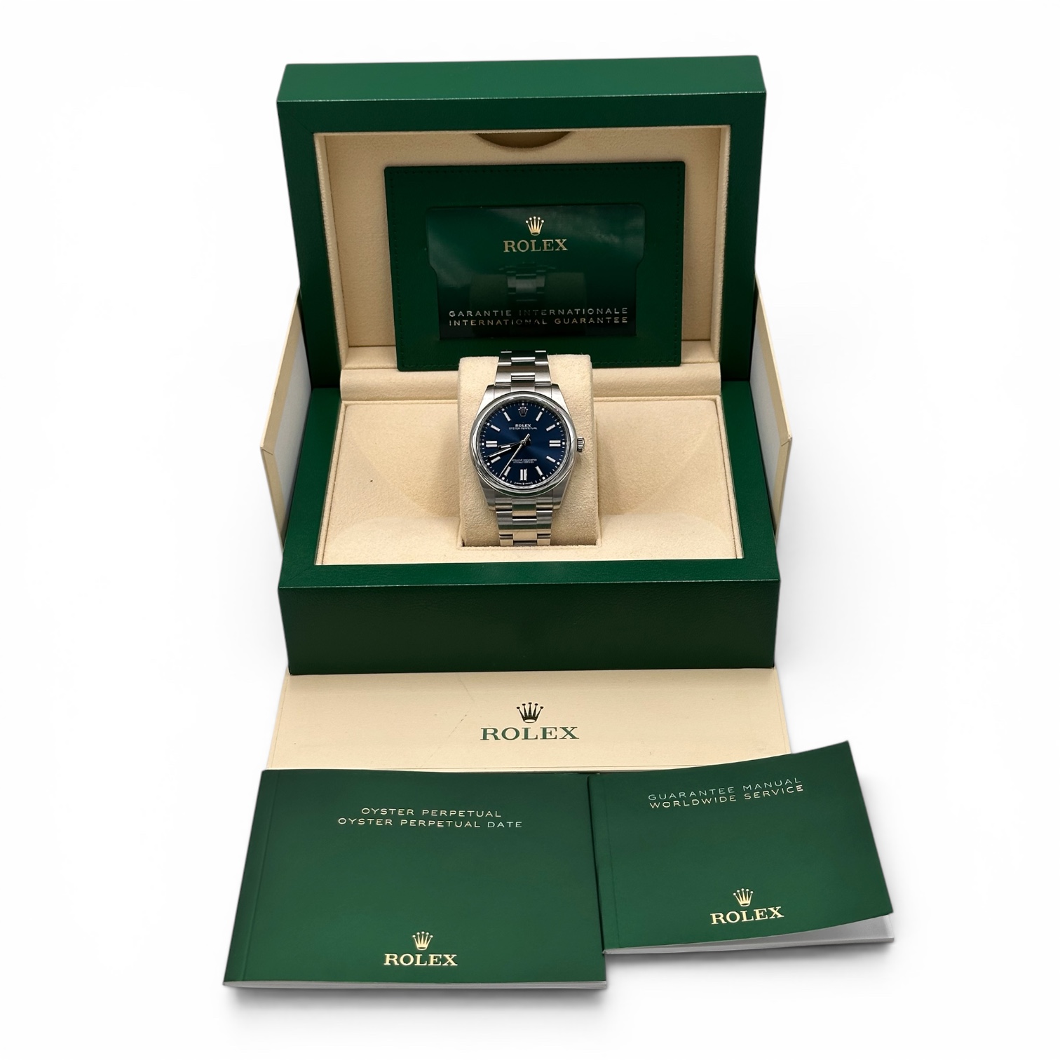 Rolex Oyster Perpetual 41mm Blue Dial Ref: 124300 (2024)