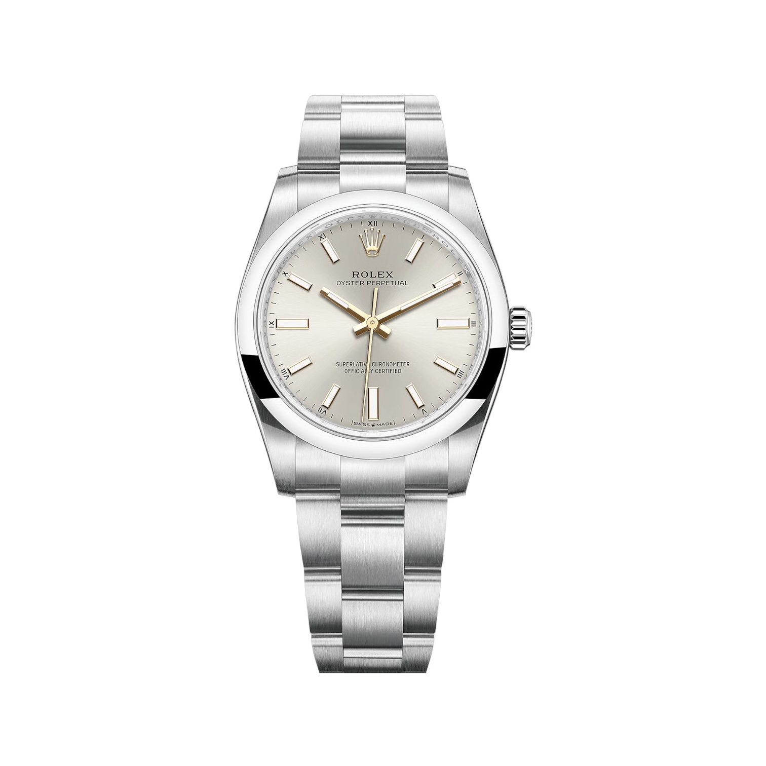 Rolex Oyster Perpetual 34mm Silver Dial Ref: 124200 (2021)