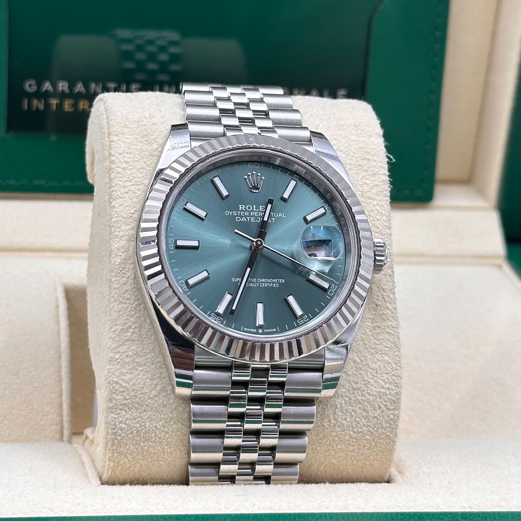 Rolex Datejust 41mm Mint Green Dial Ref: 126334 (2023)