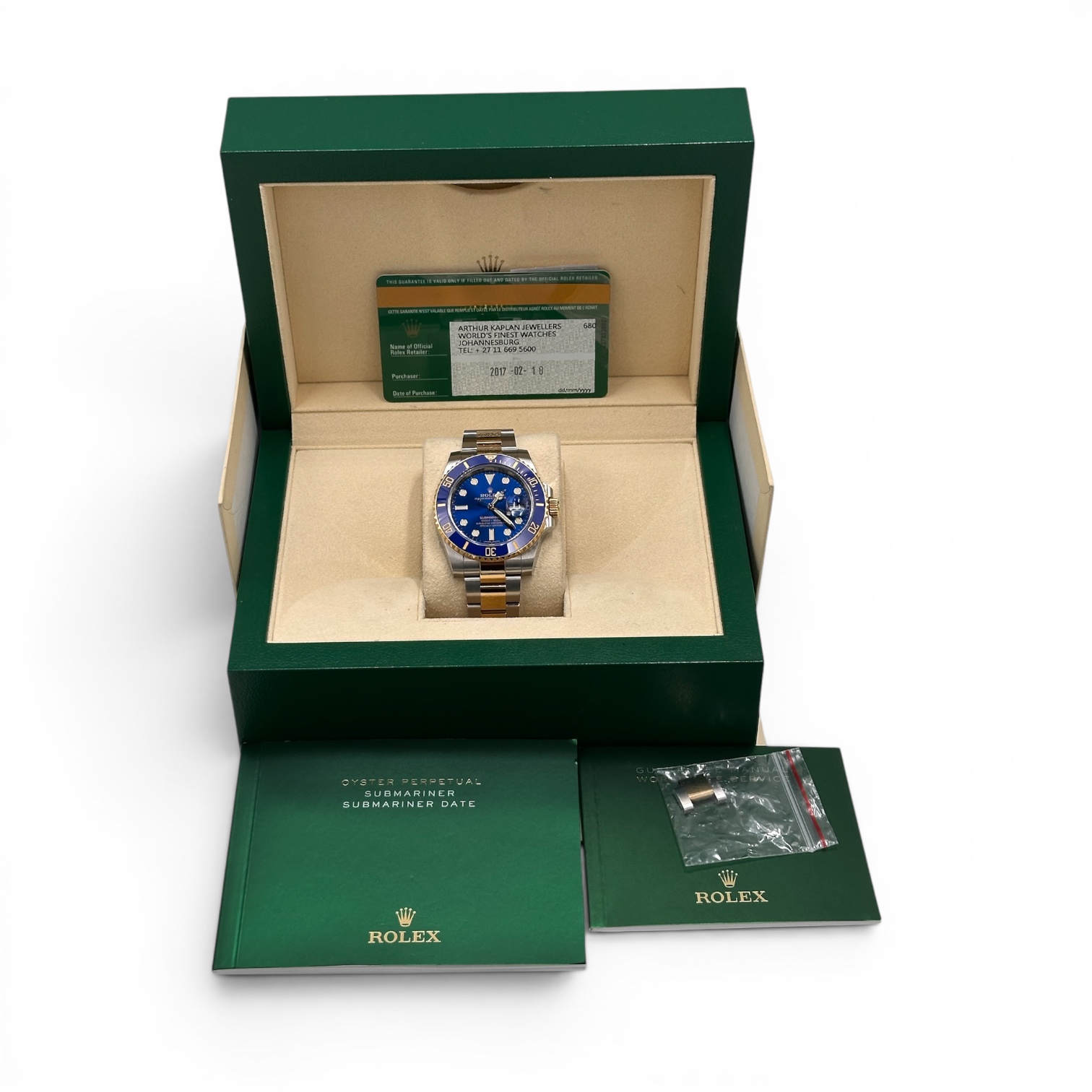 Rolex Submariner 18k Gold & Steel ref. 116613LB Ceramic (Year 2017)