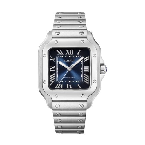 Cartier Santos De Cartier Large Blue Dial Ref: WSSA0071