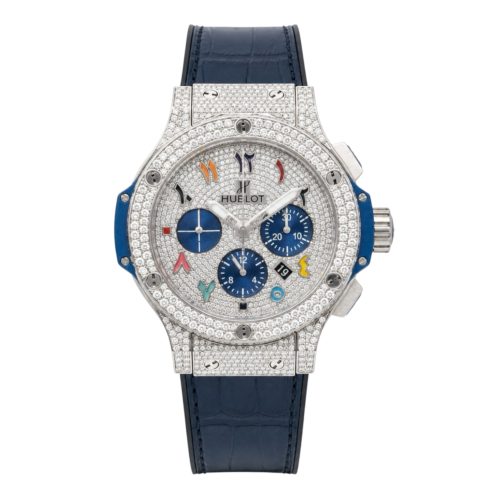 Hublot Big Bang 44mm Chronograph Iced Out Diamond Dial Ref. 301.SX.7170.LR
