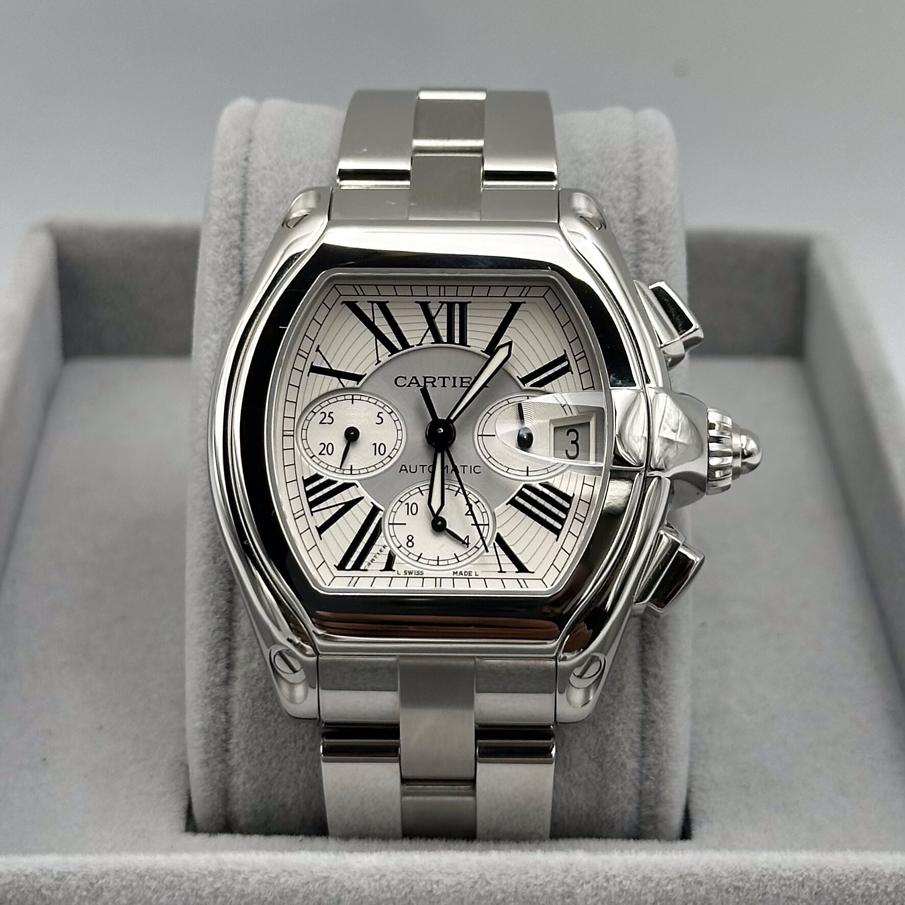 Cartier Roadster XL Chronograph 43mm Ref: W62019X6