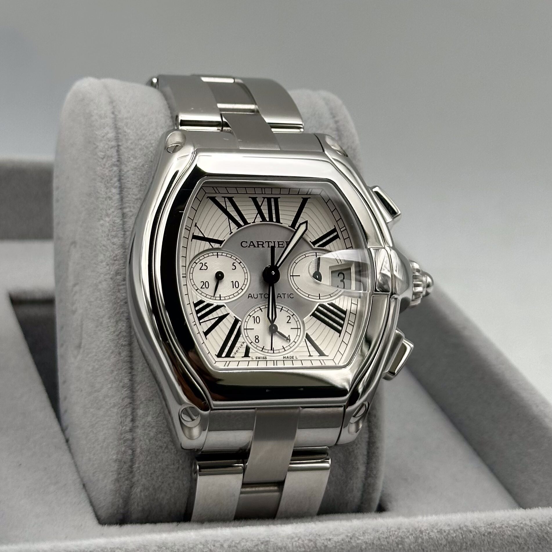 Cartier Roadster XL Chronograph 43mm Ref: W62019X6