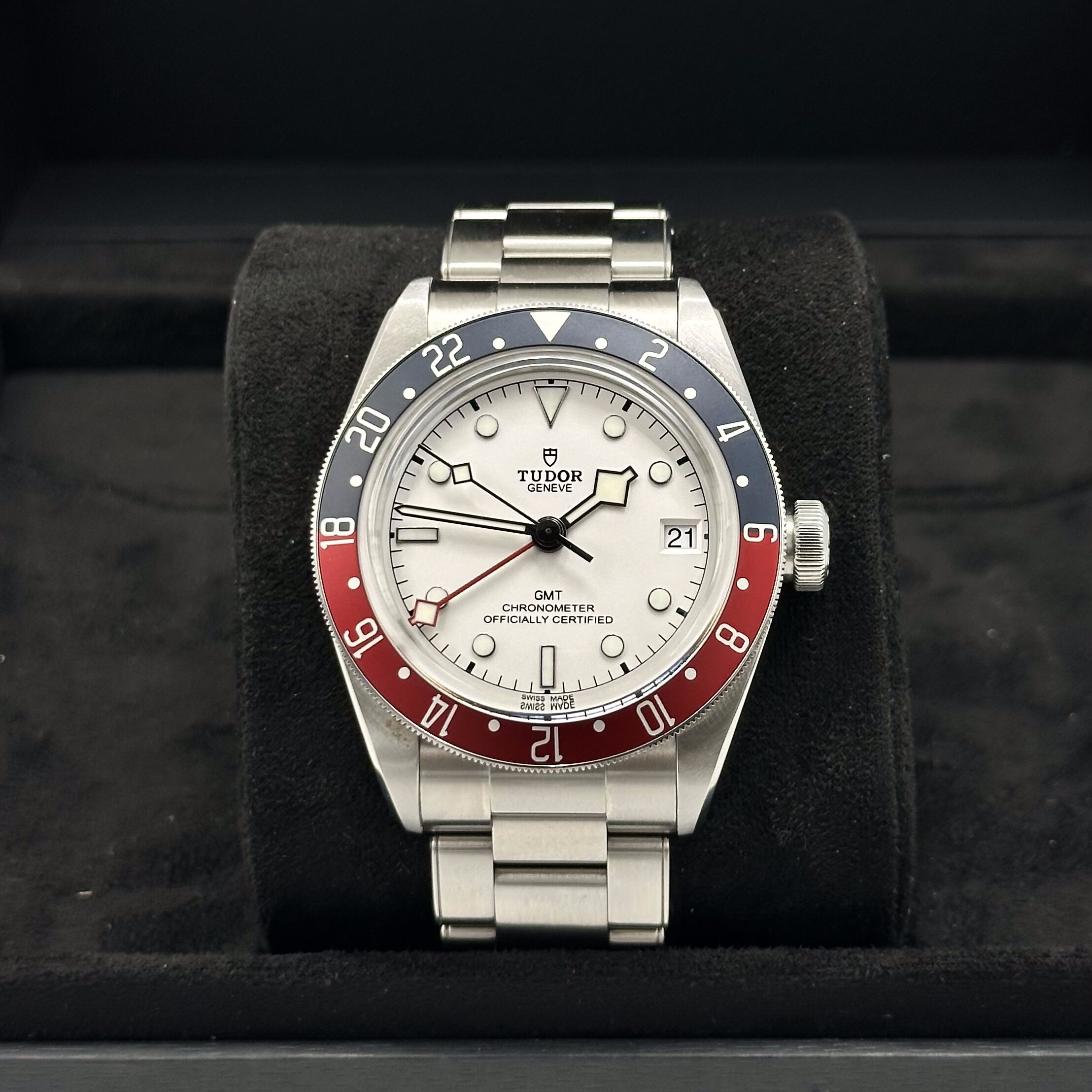 Tudor Black Bay GMT Opaline white Dial 41mm Ref: 79830RB
