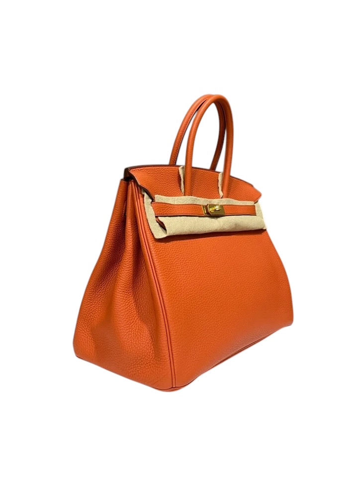Hermes Birkin 35 Orange Togo Leather