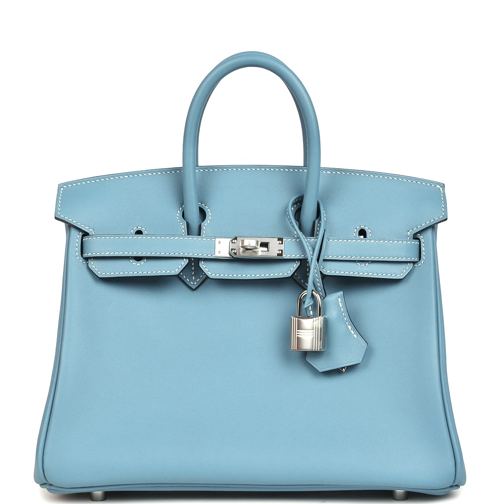 Hermes Birkin 30 Blue Jean Blue Epsom Leather