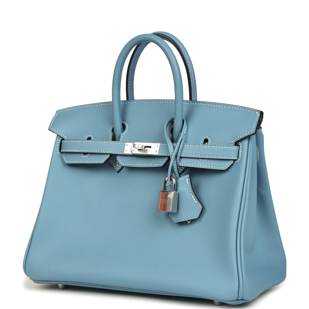 Hermes Birkin 30 Blue Jean Blue Epsom Leather