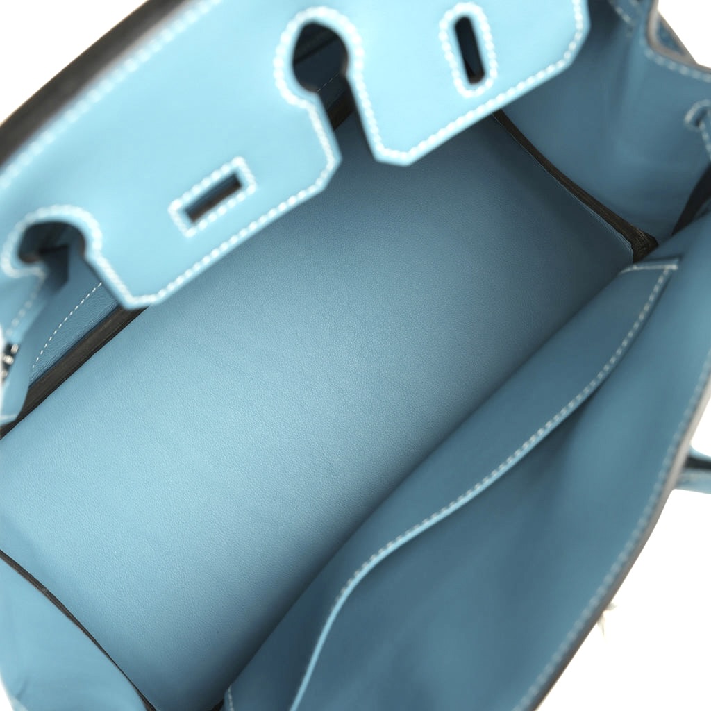 Hermes Birkin 30 Blue Jean Blue Epsom Leather