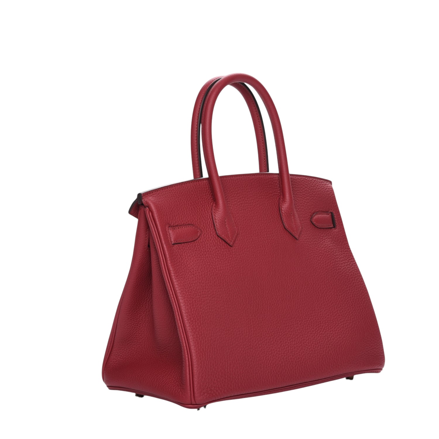 Hermes Birkin 30 Rouge Grenat Togo Leather Handbag