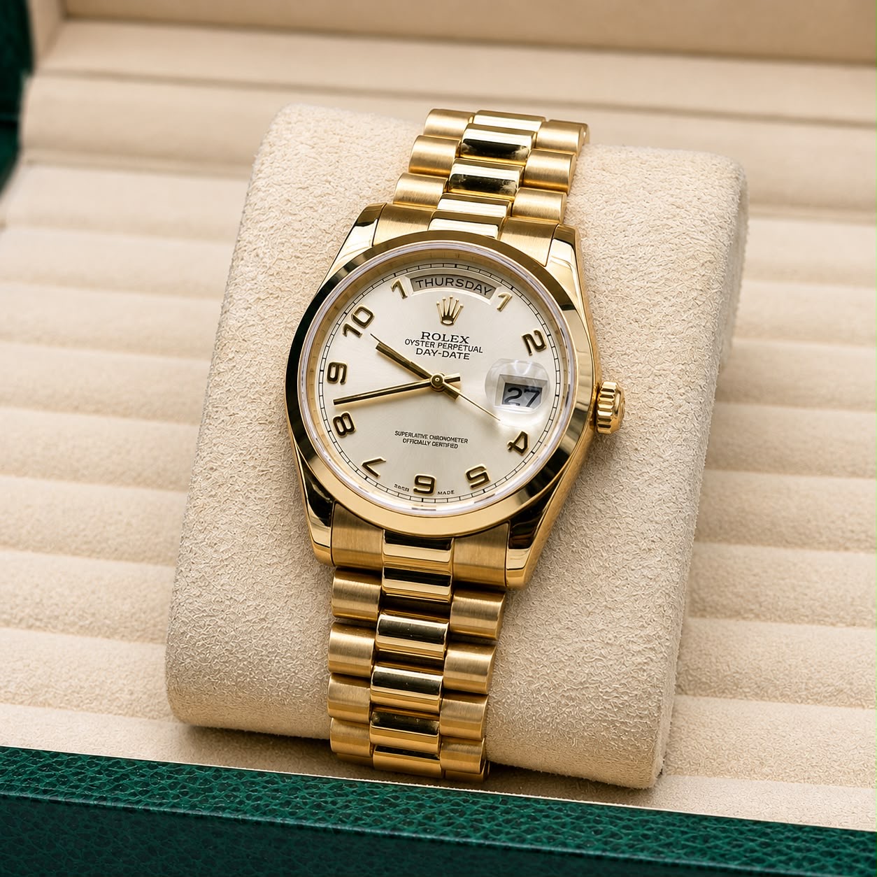 Rolex Day-Date Ref: 118208 36mm Yellow Gold