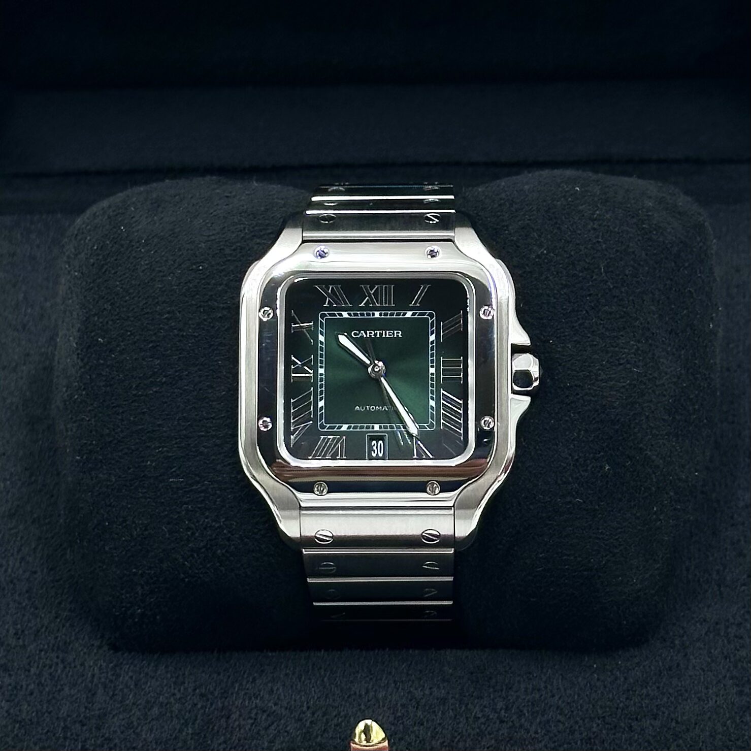 Cartier Santos De Cartier Green Dial Large Ref: WSSA0062