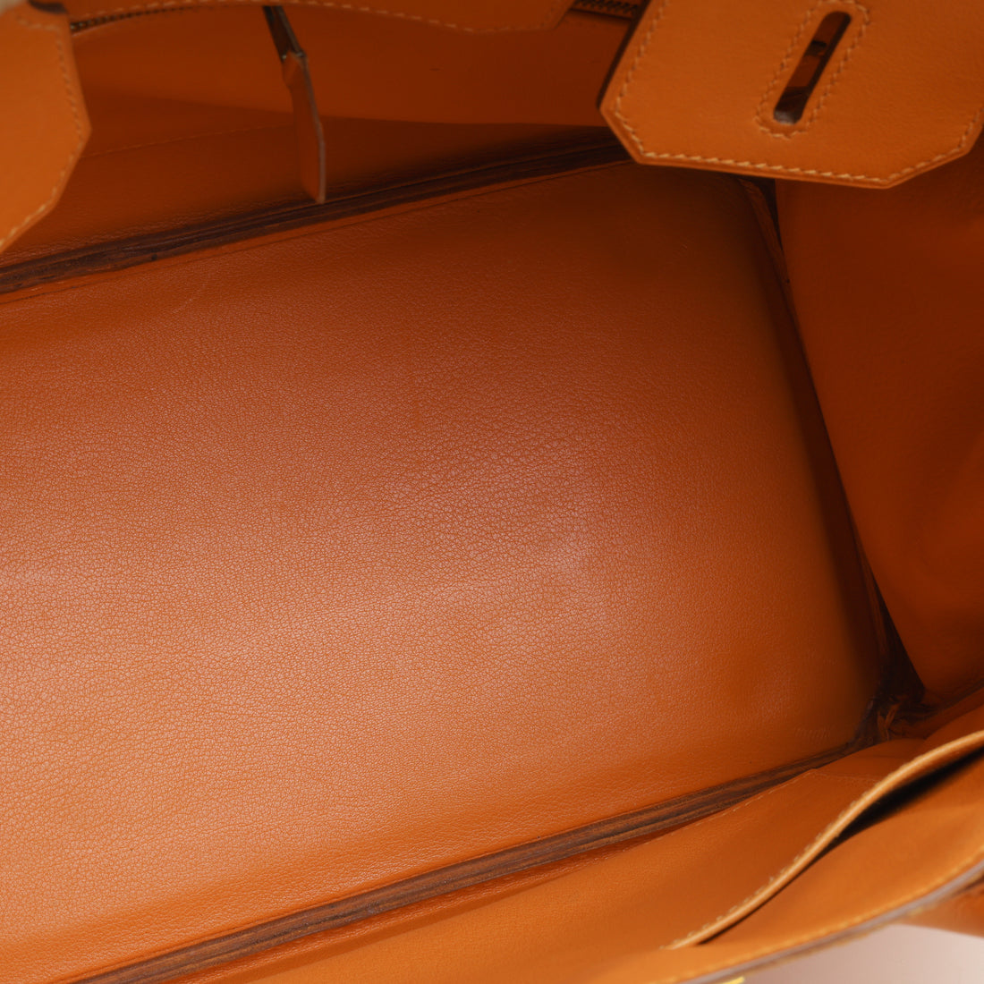 Hermes Birkin 30 Orange Togo Leather