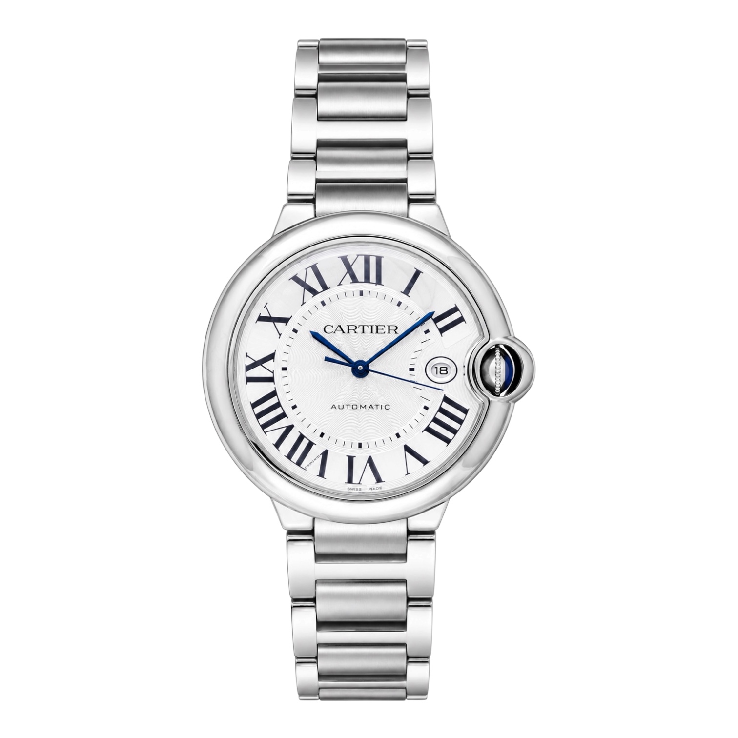Cartier Ballon Blue De Cartier 42mm Silver Dial Ref: W69012Z4
