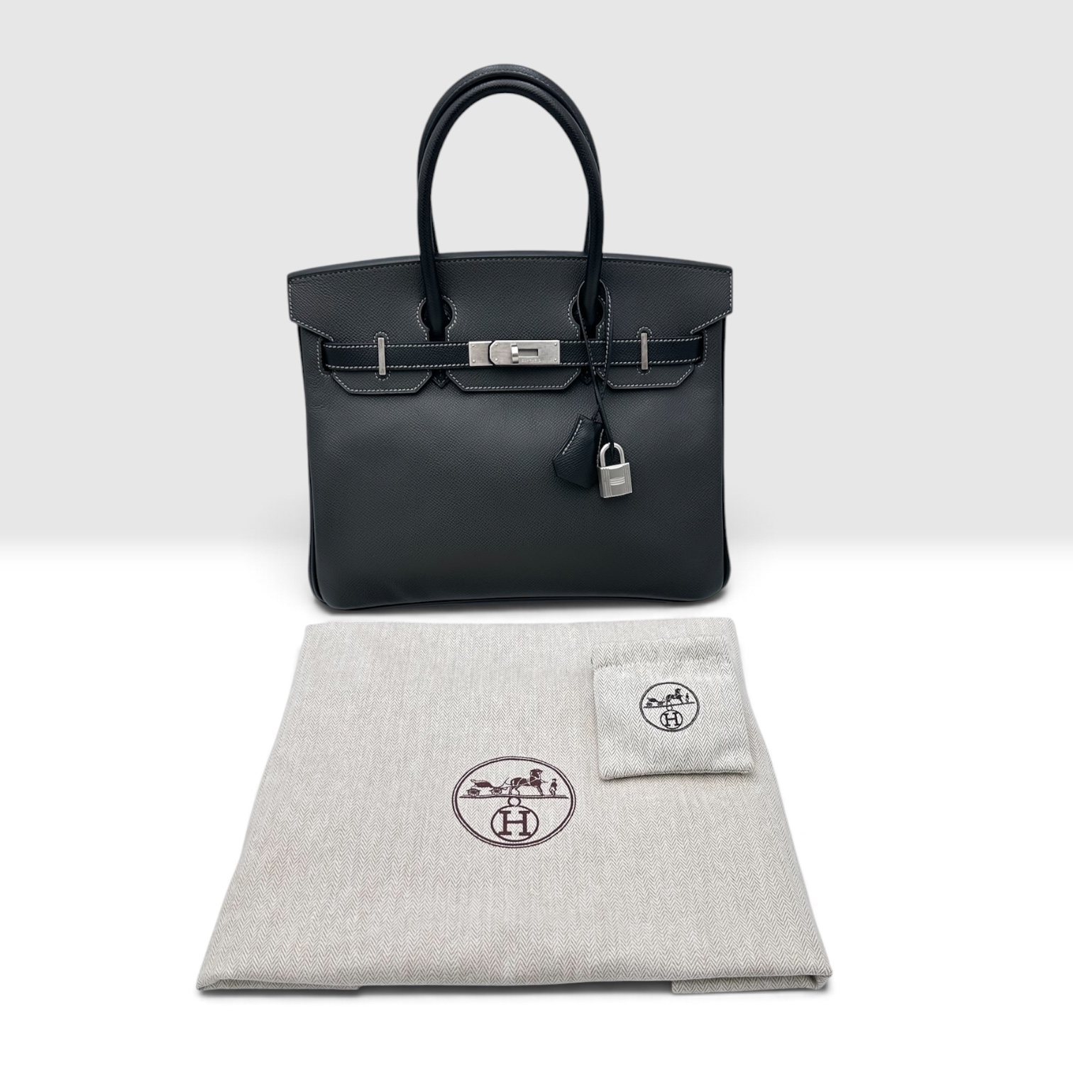 Hermès Birkin 30 Epsom Leather Dark Grey Palladium Hardware