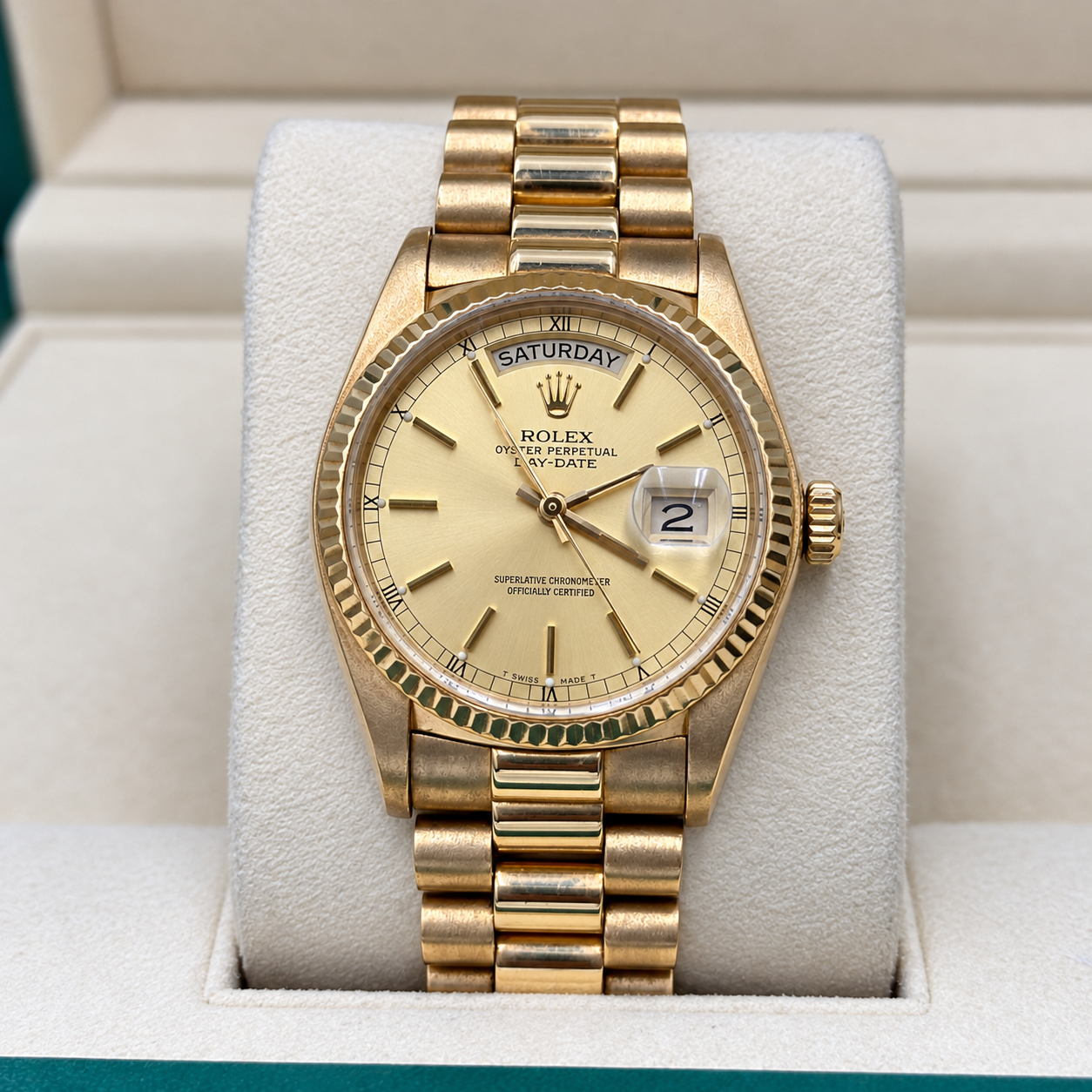 Rolex Day-Date Champagne Dial 36mm Ref: 18038