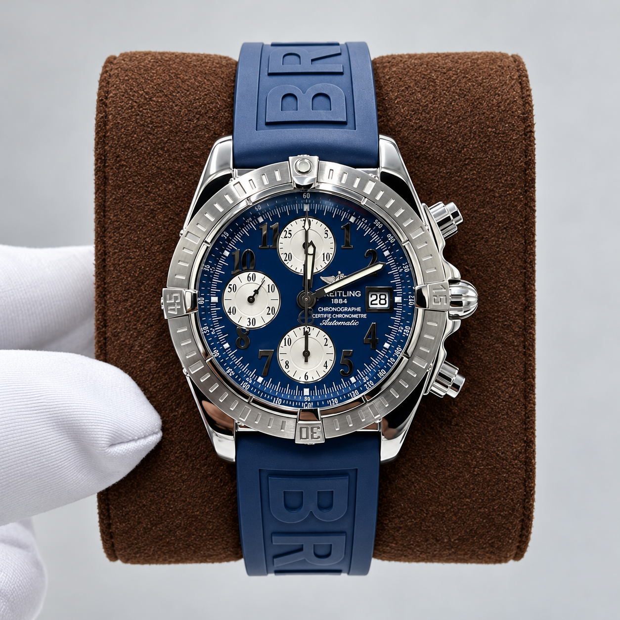Breitling Chronomat Evolution Blue Dia Ref: A13356