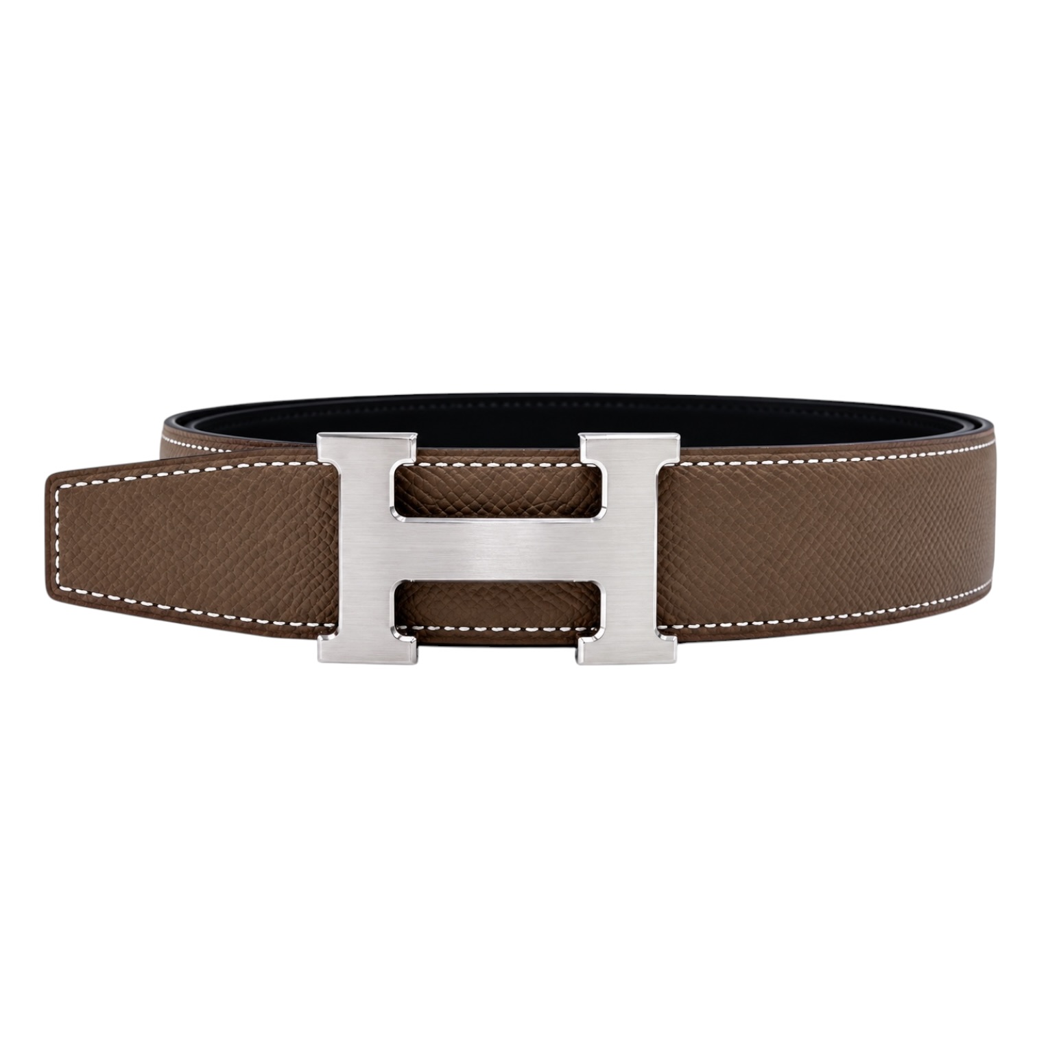 Hermes H belt Buckle and reversible leather strap Size 95 cm
