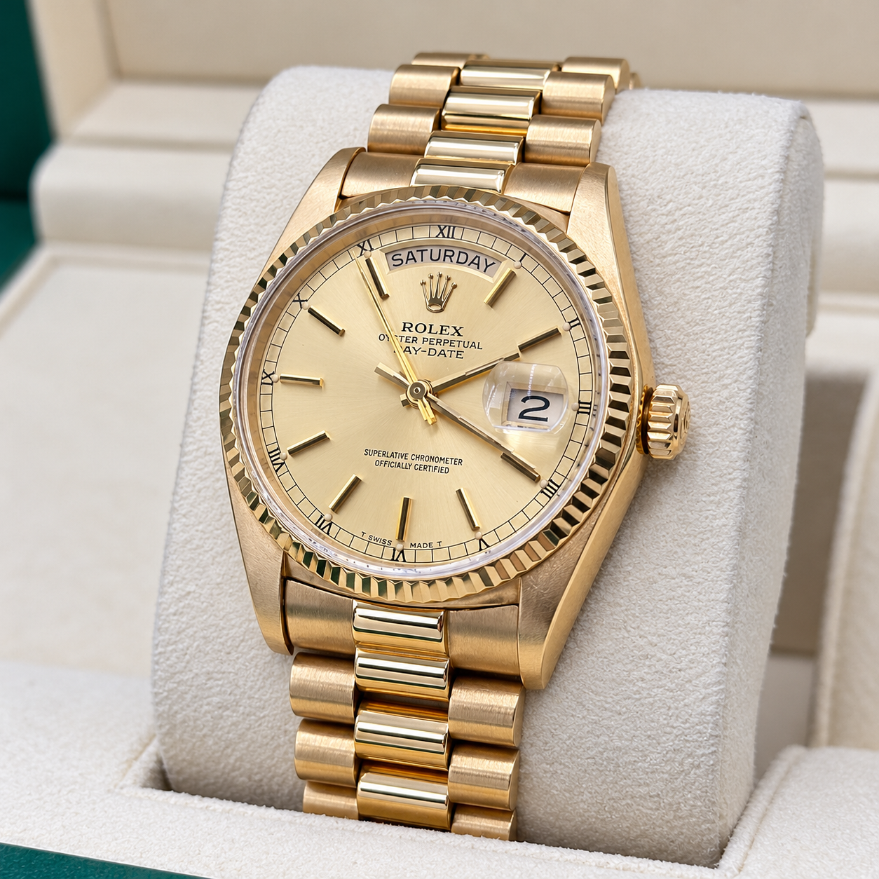 Rolex Day-Date Champagne Dial 36mm Ref: 18038