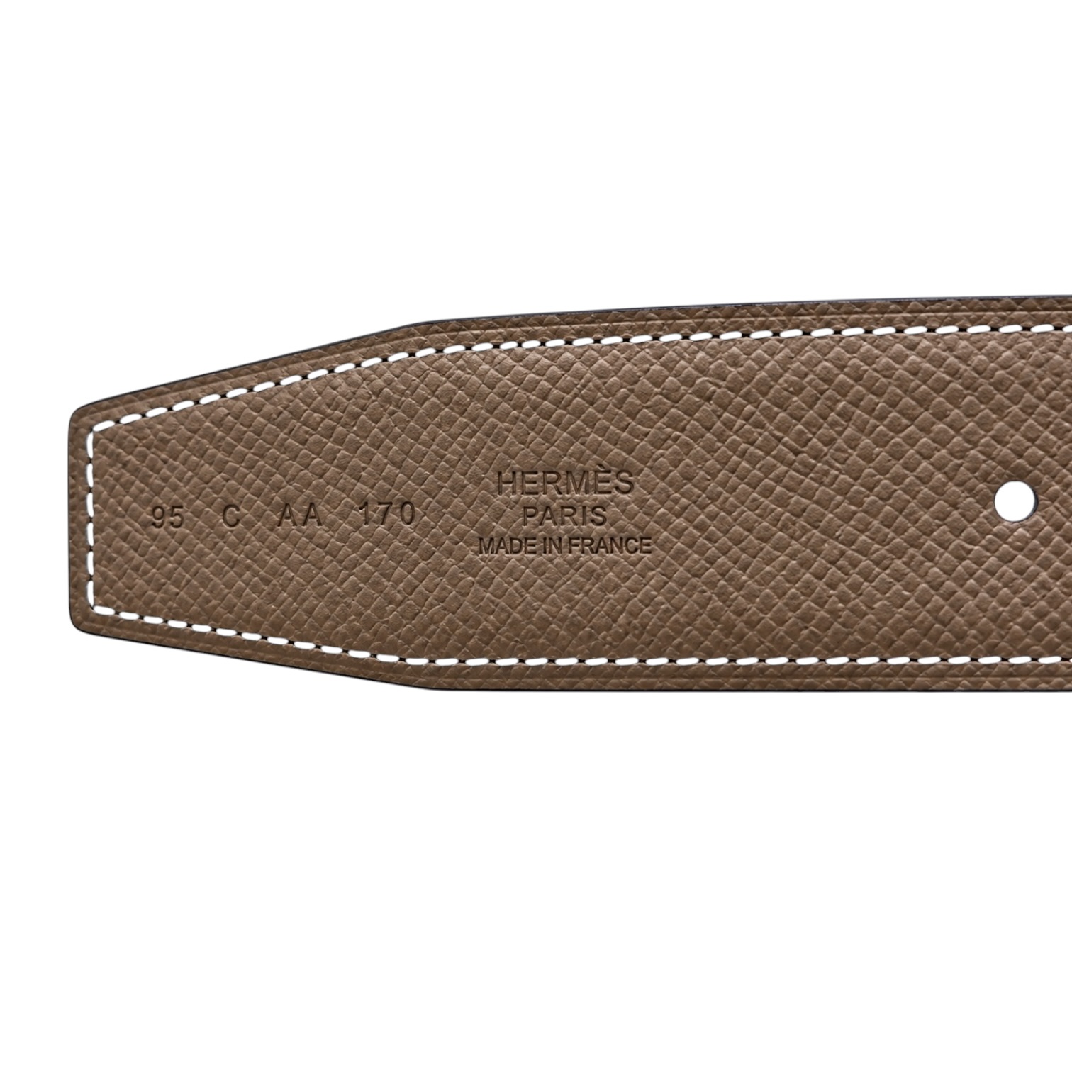 Hermes H belt Buckle and reversible leather strap Size 95 cm