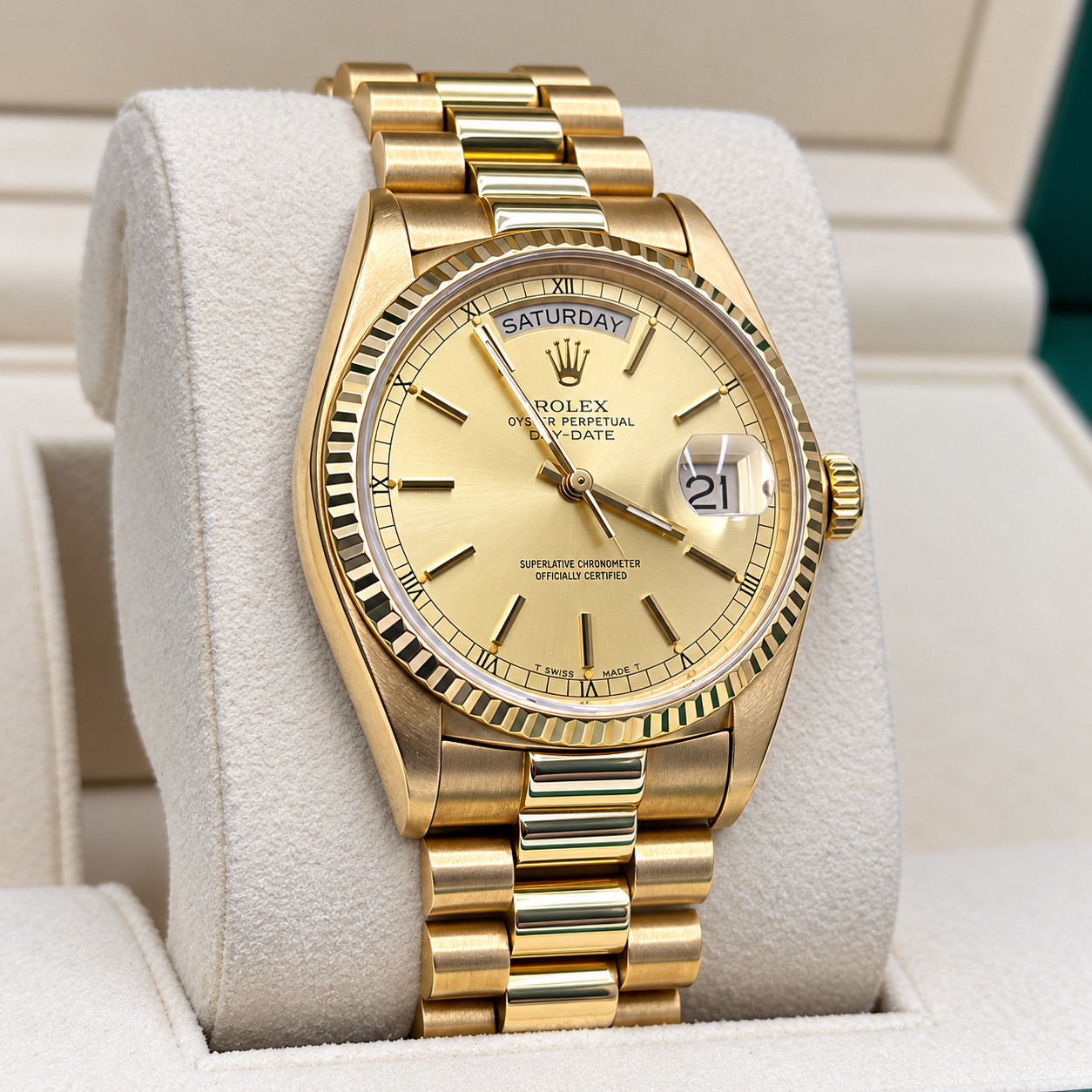 Rolex Day-Date Champagne Dial 36mm Ref: 18038