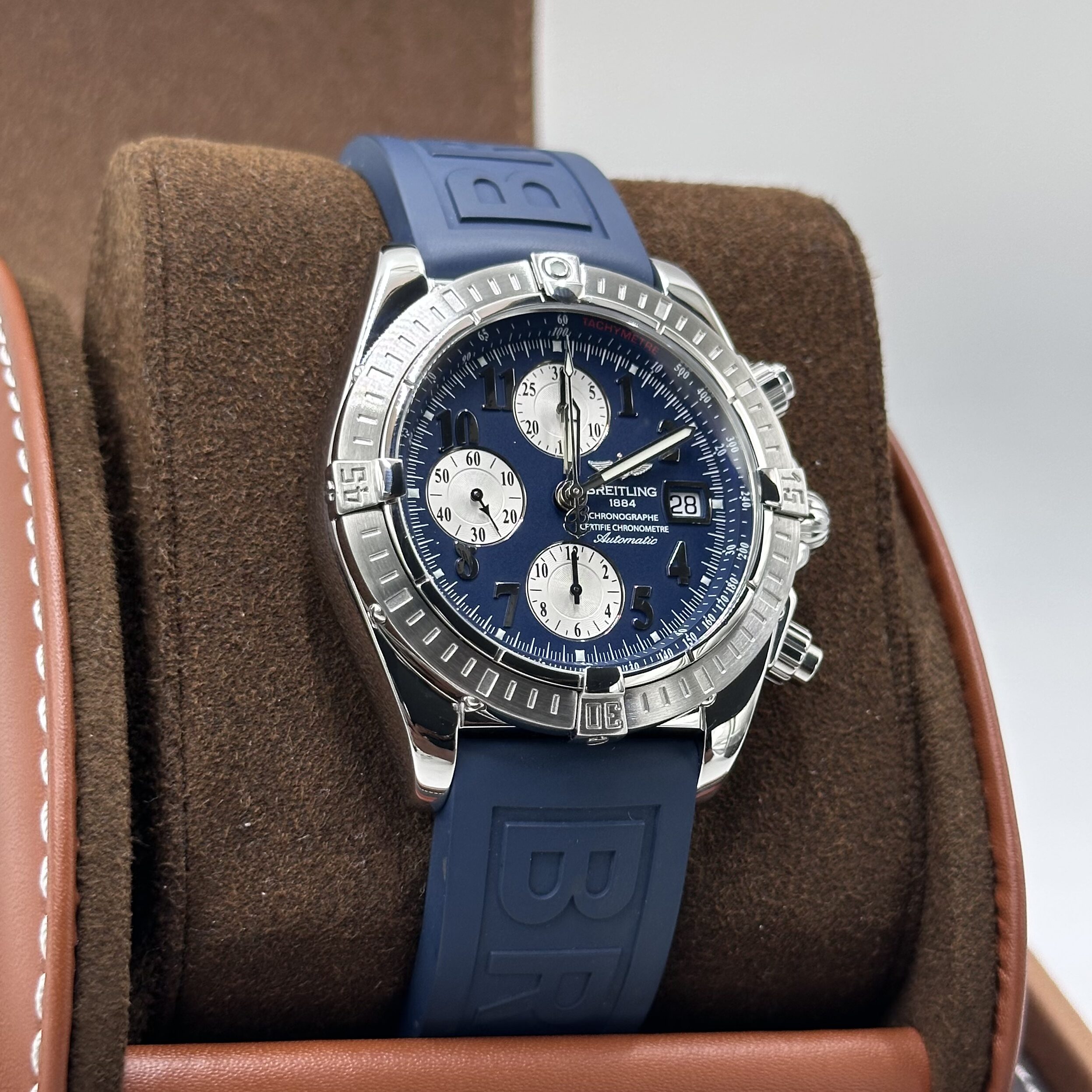Breitling Chronomat Evolution Blue Dia Ref: A13356